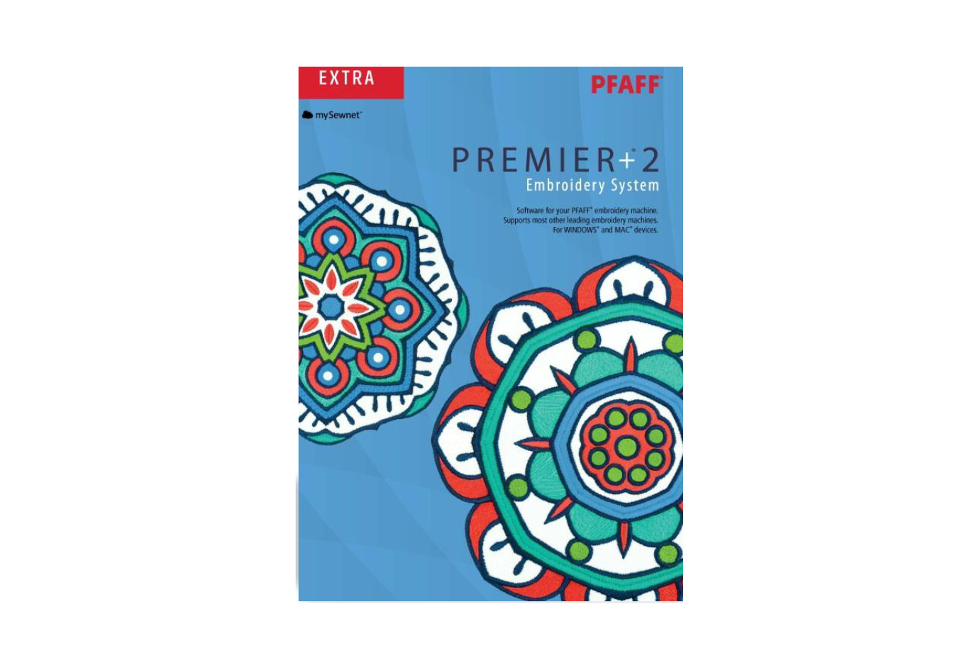 Program pro tvorbu výšivky Premier+ 2 Embroidery (pro Pfaff, Husqvarna)
